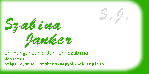 szabina janker business card